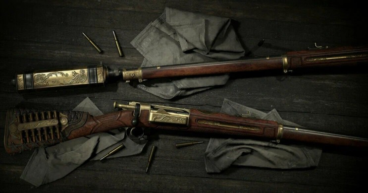 Краг с глушителем в Hunt Showdown 1896