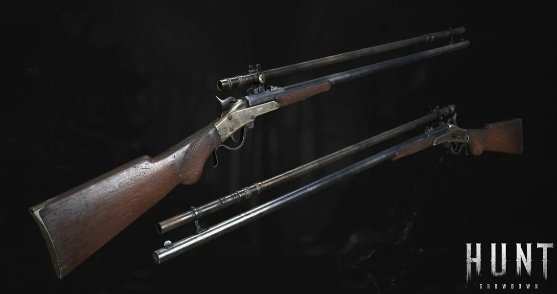 Снайперская винтовка Мейнарда с глушителем в Hunt Showdown 1896