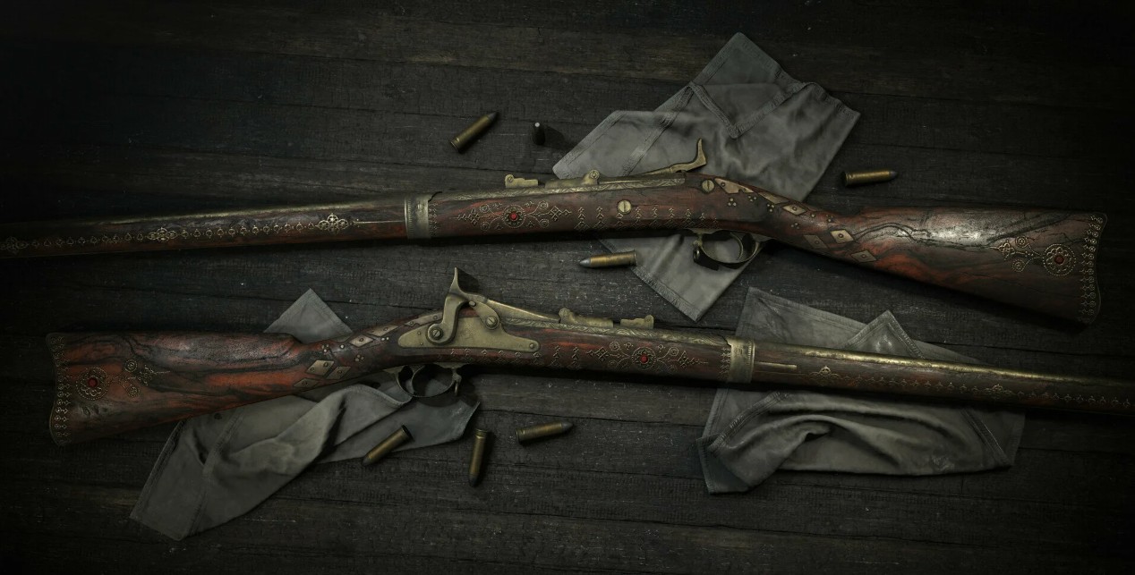 Springfield 1866 со штыком в Hunt Showdown 1896